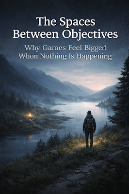 The Spaces Between Objectives: Why Games Feel Bigger When Nothing Is Happening